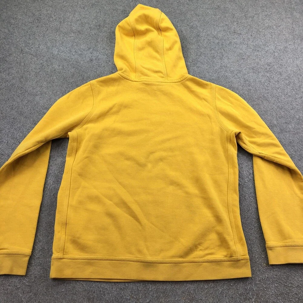 Nike Hoodie Boys XL Yellow Pullover Fleece Sweatshirt Small Swoosh Logo Youth